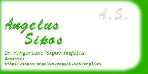 angelus sipos business card